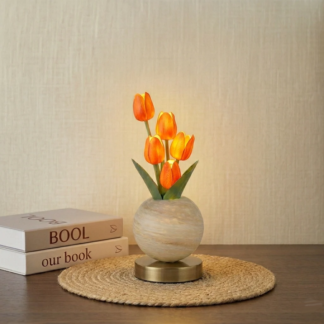Lampara LED decorativa de Tulipanes