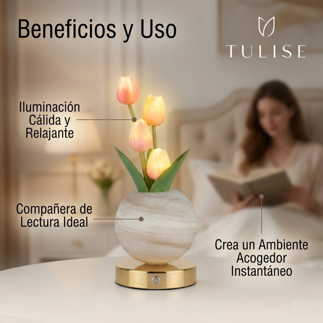 Lampara LED decorativa de Tulipanes