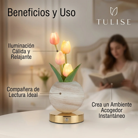Lampara LED decorativa de Tulipanes