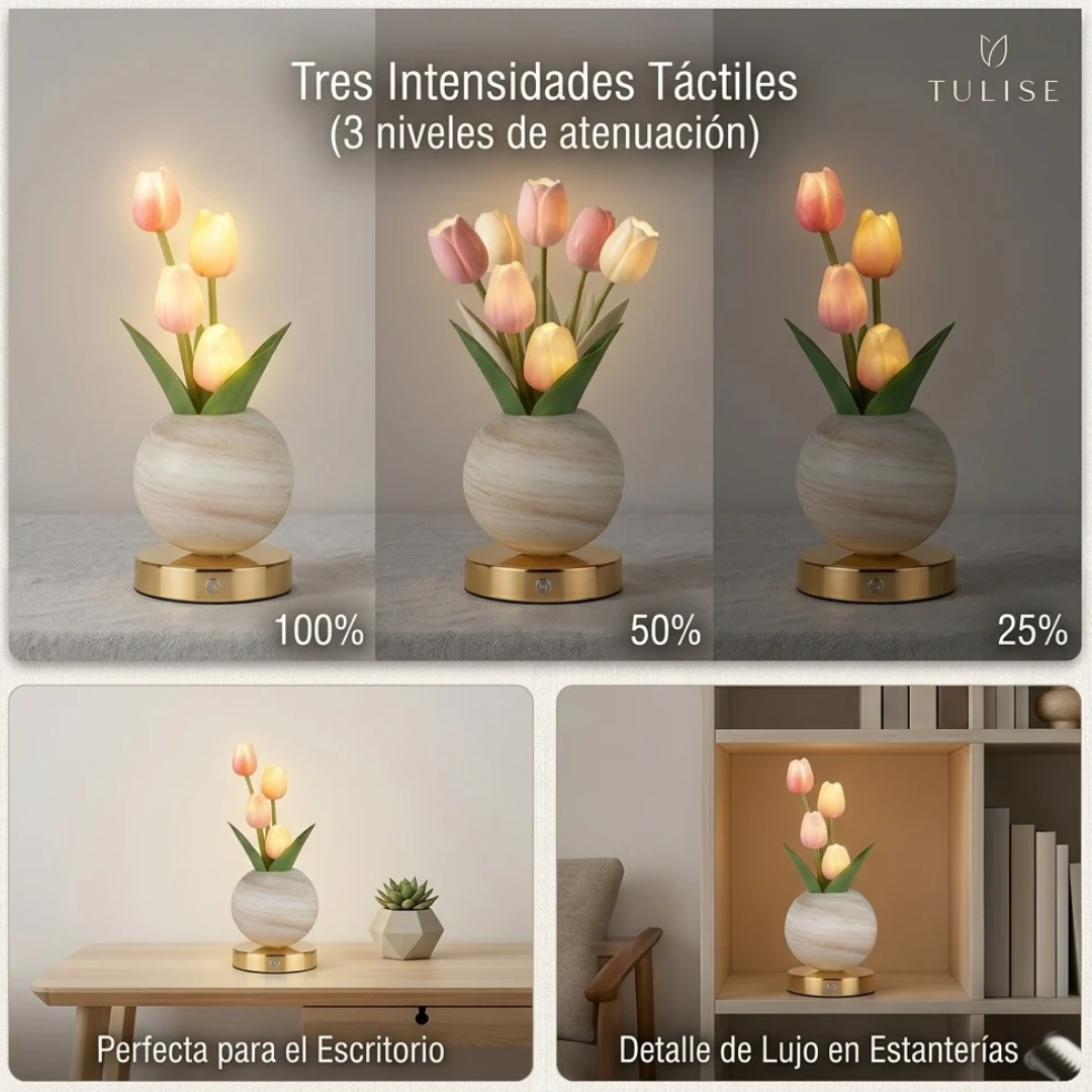 Lampara LED decorativa de Tulipanes
