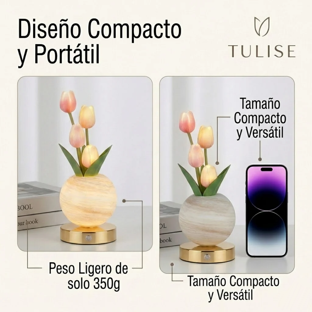 Lampara LED decorativa de Tulipanes