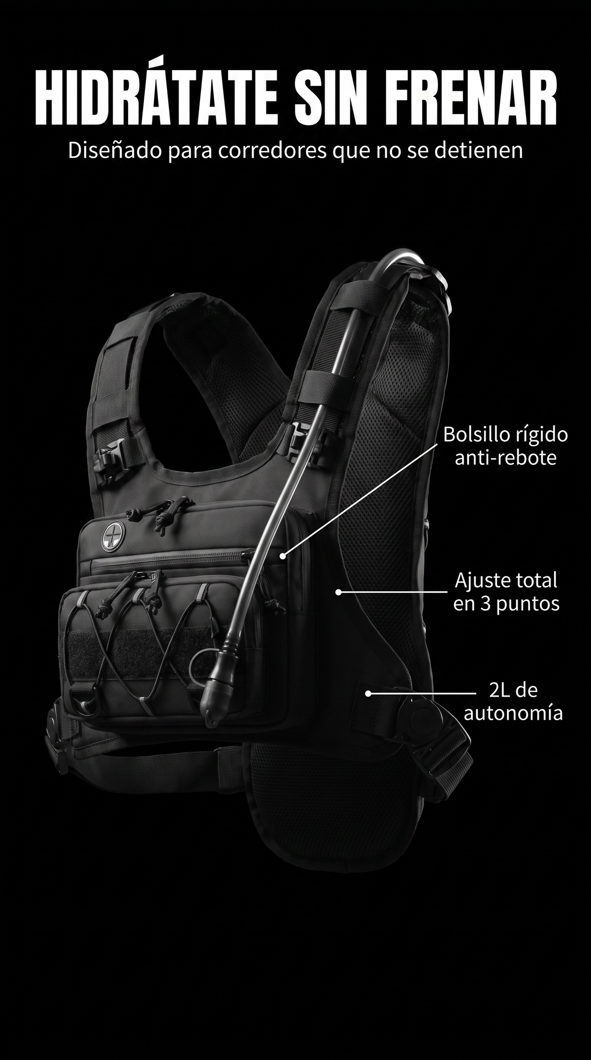 CHALECO DE HIDRATACION-Para corredores sin limites